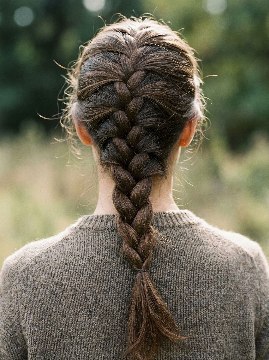 Französischer Zopf - Frisuren für fettige Haare